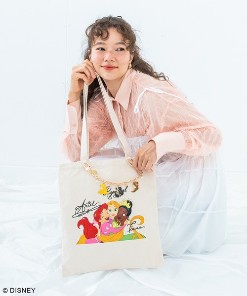 Disney(ディズニー)の「ディズニープリンセス/キャンバスサイントートバッグ(トートバッグ・レディース・その他2/その他1・FREE)」の8枚目の写真