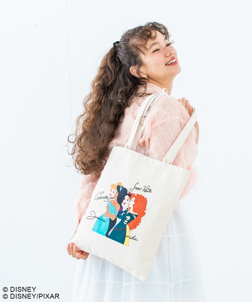Disney(ディズニー)の「ディズニープリンセス/キャンバスサイントートバッグ(トートバッグ・レディース・その他2/その他1・FREE)」の10枚目の写真