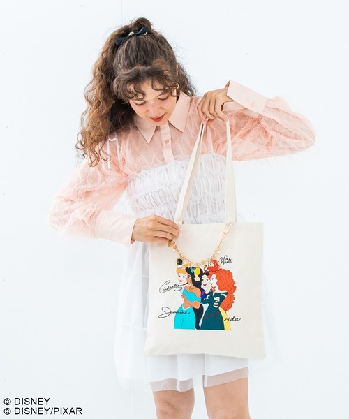 Disney(ディズニー)の「ディズニープリンセス/キャンバスサイントートバッグ(トートバッグ・レディース・その他2/その他1・FREE)」の14枚目の写真