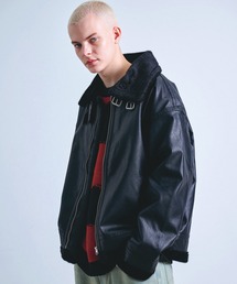 Revo.（レボ）の「オーバーサイズ ファーライナー フェイクレザー B-3タイプ フライトジャケット（ブルゾン）」