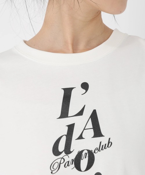 STRAWBERRY-FIELDS（ストロベリーフィールズ）の「ファンクショナル天竺_ロゴプリントロングスリーブTシャツ（Tシャツ/カットソー・レディース・オフホワイト・2）」の5枚目の写真