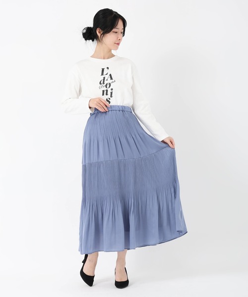 STRAWBERRY-FIELDS（ストロベリーフィールズ）の「ファンクショナル天竺_ロゴプリントロングスリーブTシャツ（Tシャツ/カットソー・レディース・オフホワイト・2）」の10枚目の写真