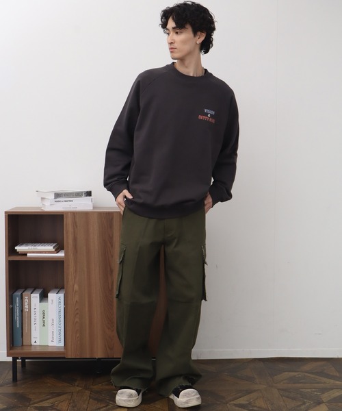 VISION STREET WEAR(ヴィジョンストリートウェア)の「【VISION STREET WEAR/ヴィジョンストリートウェア】BETTY Hollywood Vintage Crewneck Sweat/ベティーハリウッド ヴィンテージ クルーネックスウェット(スウェット・メンズ・オフホワイト/チャコールグレー/ホワイト系その他・LL/L/M)」の6枚目の写真