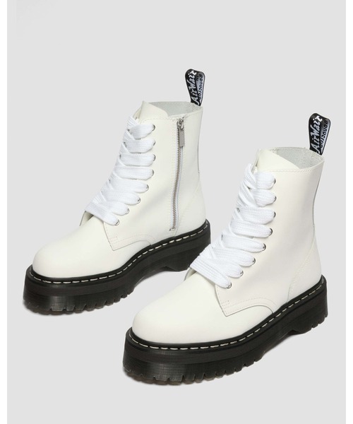 Dr. Martens（ドクターマーチン）の「Dr. Martens/ドクターマーチン JADON ホワイトステッチ 8 ホール ブーツ 43678100（ブーツ・メンズ・ホワイト・UK8/UK7/UK6/UK5/UK4/UK3/UK11/UK10/UK9）」の5枚目の写真