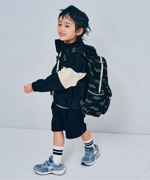 p.premier（ピードットプルミエ）の「ヘビロテしたい総柄リュック（バックパック/リュック・キッズ・ブラック/オフホワイト/レッド/イエロー・SMALL/MEDIUM）」の5枚目の写真