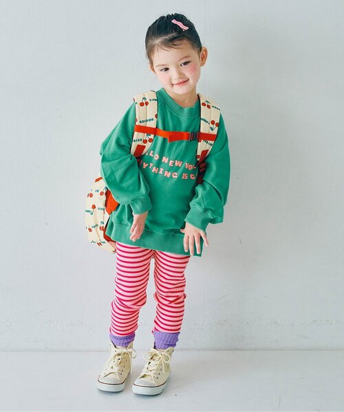 p.premier（ピードットプルミエ）の「ヘビロテしたい総柄リュック（バックパック/リュック・キッズ・ブラック/オフホワイト/レッド/イエロー・SMALL/MEDIUM）」の10枚目の写真