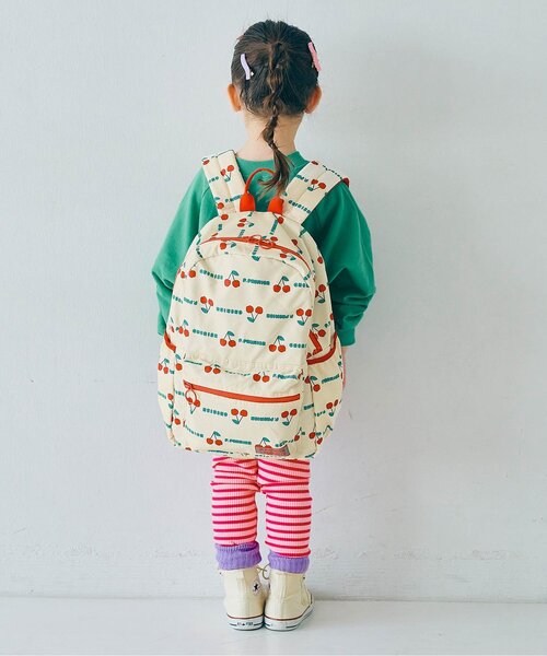 p.premier（ピードットプルミエ）の「ヘビロテしたい総柄リュック（バックパック/リュック・キッズ・ブラック/オフホワイト/レッド/イエロー・SMALL/MEDIUM）」の11枚目の写真