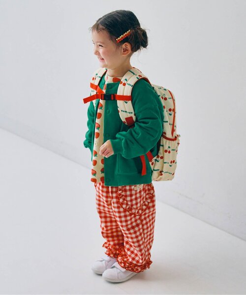 p.premier（ピードットプルミエ）の「ヘビロテしたい総柄リュック（バックパック/リュック・キッズ・ブラック/オフホワイト/レッド/イエロー・SMALL/MEDIUM）」の12枚目の写真