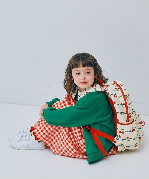 p.premier（ピードットプルミエ）の「ヘビロテしたい総柄リュック（バックパック/リュック・キッズ・ブラック/オフホワイト/レッド/イエロー・SMALL/MEDIUM）」の14枚目の写真