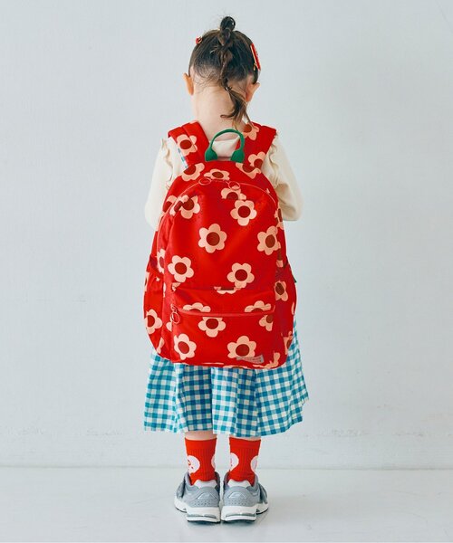 p.premier（ピードットプルミエ）の「ヘビロテしたい総柄リュック（バックパック/リュック・キッズ・ブラック/オフホワイト/レッド/イエロー・SMALL/MEDIUM）」の17枚目の写真