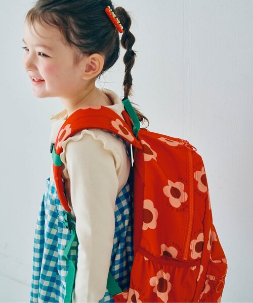 p.premier（ピードットプルミエ）の「ヘビロテしたい総柄リュック（バックパック/リュック・キッズ・ブラック/オフホワイト/レッド/イエロー・SMALL/MEDIUM）」の18枚目の写真