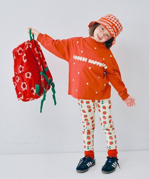 p.premier（ピードットプルミエ）の「ヘビロテしたい総柄リュック（バックパック/リュック・キッズ・ブラック/オフホワイト/レッド/イエロー・SMALL/MEDIUM）」の19枚目の写真