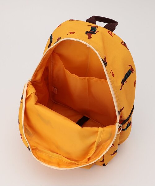 p.premier（ピードットプルミエ）の「ヘビロテしたい総柄リュック（バックパック/リュック・キッズ・ブラック/オフホワイト/レッド/イエロー・SMALL/MEDIUM）」の5枚目の写真