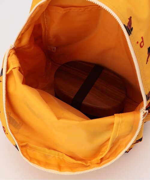 p.premier（ピードットプルミエ）の「ヘビロテしたい総柄リュック（バックパック/リュック・キッズ・ブラック/オフホワイト/レッド/イエロー・SMALL/MEDIUM）」の6枚目の写真