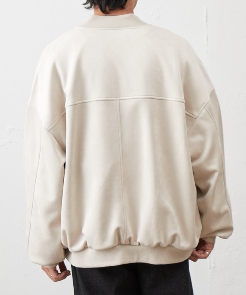 COLONY 2139（コロニートゥーワンスリーナイン）の「シンセティックスエードMA-1（MA-1・メンズ・アイボリー/ブラック/チャコールグレー・MEDIUM/LARGE）」の16枚目の写真