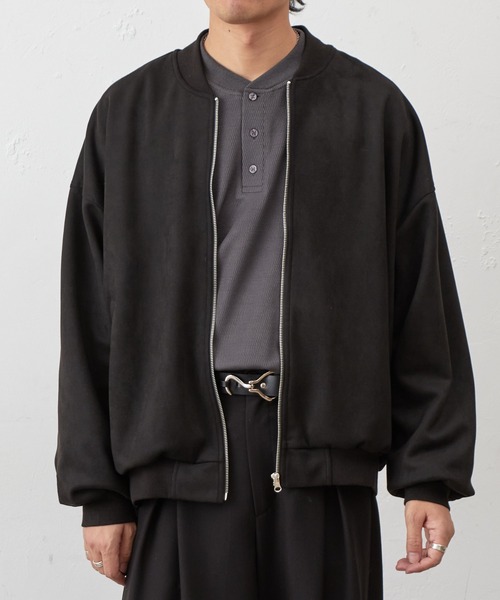 COLONY 2139（コロニートゥーワンスリーナイン）の「シンセティックスエードMA-1（MA-1・メンズ・アイボリー/ブラック/チャコールグレー・MEDIUM/LARGE）」の22枚目の写真