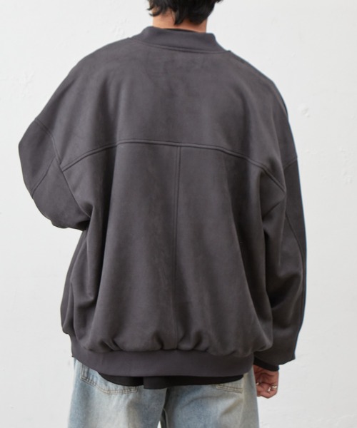 COLONY 2139（コロニートゥーワンスリーナイン）の「シンセティックスエードMA-1（MA-1・メンズ・アイボリー/ブラック/チャコールグレー・MEDIUM/LARGE）」の8枚目の写真