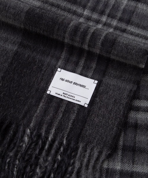 THE INOUE BROTHERS(ザイノウエブラザーズ)の「【THE INOUE BROTHERS/ザイノウエブラザーズ】Brushed Scarf Check(マフラー・メンズ・グレー/ブラック・FREE)」の3枚目の写真