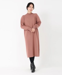 STRAWBERRY-FIELDS | リッシュウール_バックパールニットワンピース(ワンピース)