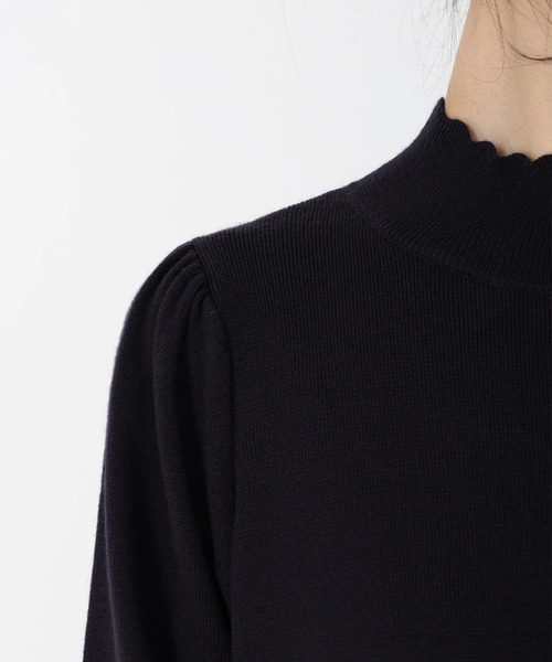 STRAWBERRY-FIELDS（ストロベリーフィールズ）の「リッシュウール_バックパールニットワンピース（ワンピース・レディース・ブラック/ピンク系その他/ネイビー・2）」の10枚目の写真