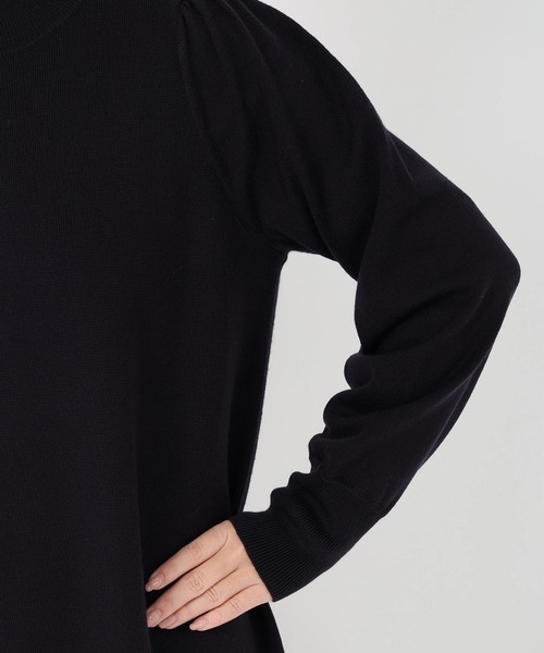 STRAWBERRY-FIELDS（ストロベリーフィールズ）の「リッシュウール_バックパールニットワンピース（ワンピース・レディース・ブラック/ピンク系その他/ネイビー・2）」の11枚目の写真