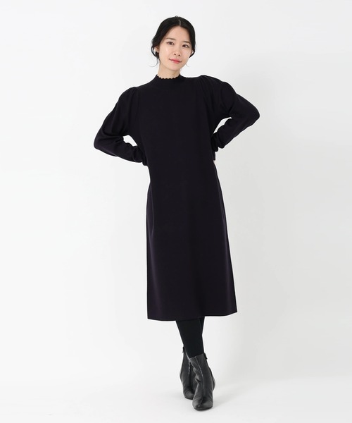 STRAWBERRY-FIELDS（ストロベリーフィールズ）の「リッシュウール_バックパールニットワンピース（ワンピース・レディース・ブラック/ピンク系その他/ネイビー・2）」の13枚目の写真