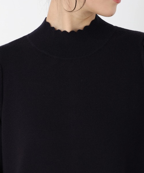 STRAWBERRY-FIELDS（ストロベリーフィールズ）の「リッシュウール_バックパールニットワンピース（ワンピース・レディース・ブラック/ピンク系その他/ネイビー・2）」の8枚目の写真