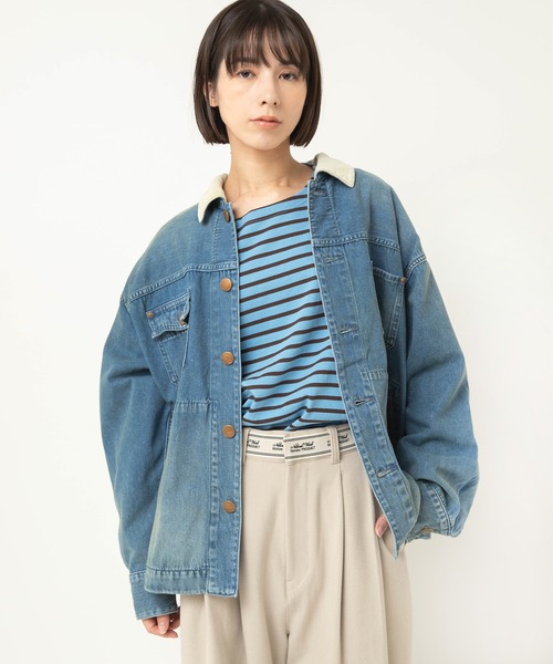 RNA-N(アールエヌエーエヌ)の「J2178 デトロイトジャケット(デニムジャケット・レディース・ライトインディゴブルー・FREE)」の2枚目の写真