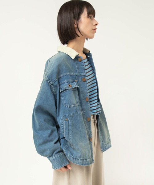 RNA-N(アールエヌエーエヌ)の「J2178 デトロイトジャケット(デニムジャケット・レディース・ライトインディゴブルー・FREE)」の4枚目の写真