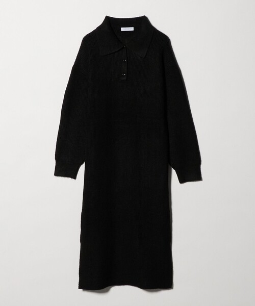 A DAY IN THE LIFE UNITED ARROWS(アデイインザライフユナイテッドアローズ)の「ニット ポロワンピース <A DAY IN THE LIFE>(ワンピース・レディース・ライム/ブラック/グレー系・FREE)」の10枚目の写真
