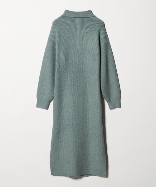 A DAY IN THE LIFE UNITED ARROWS(アデイインザライフユナイテッドアローズ)の「ニット ポロワンピース <A DAY IN THE LIFE>(ワンピース・レディース・ライム/ブラック/グレー系・FREE)」の14枚目の写真