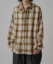 Lui's | オンブレーチェックオーバーシャツ(シャツ/ブラウス)