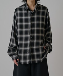 Lui's | オンブレーチェックオーバーシャツ(シャツ/ブラウス)