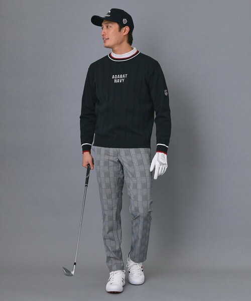 adabat(アダバット)の「【ADABAT NAVY】ケーブルストライプクルーニット(ニット/セーター・メンズ・ライトブルー/ホワイト/ネイビー・46/48/50)」の18枚目の写真