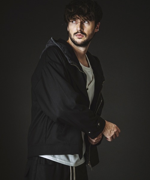 NO ID.(ノーアイディ)の「【NO ID.】Big Riders Jacket / ビッグ ライダース ジャケット(ライダースジャケット・メンズ・その他22/ブラック・ONE SIZE)」の4枚目の写真
