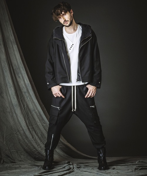 NO ID.(ノーアイディ)の「【NO ID.】Big Riders Jacket / ビッグ ライダース ジャケット(ライダースジャケット・メンズ・その他22/ブラック・ONE SIZE)」の6枚目の写真