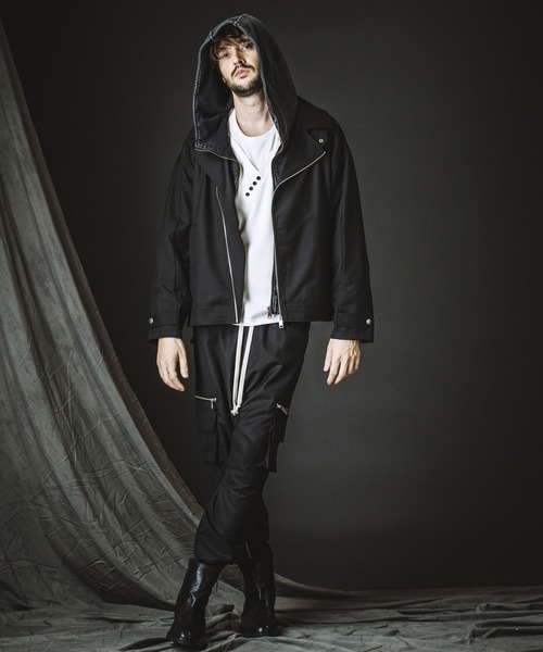 NO ID.(ノーアイディ)の「【NO ID.】Big Riders Jacket / ビッグ ライダース ジャケット(ライダースジャケット・メンズ・その他22/ブラック・ONE SIZE)」の7枚目の写真