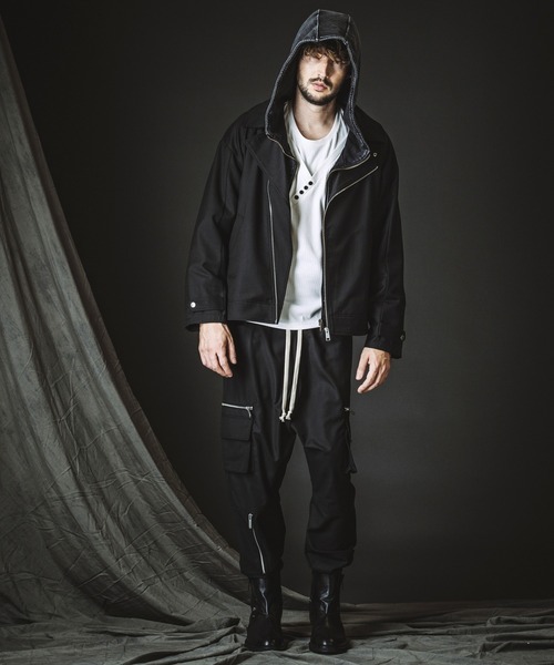 NO ID.(ノーアイディ)の「【NO ID.】Big Riders Jacket / ビッグ ライダース ジャケット(ライダースジャケット・メンズ・その他22/ブラック・ONE SIZE)」の8枚目の写真