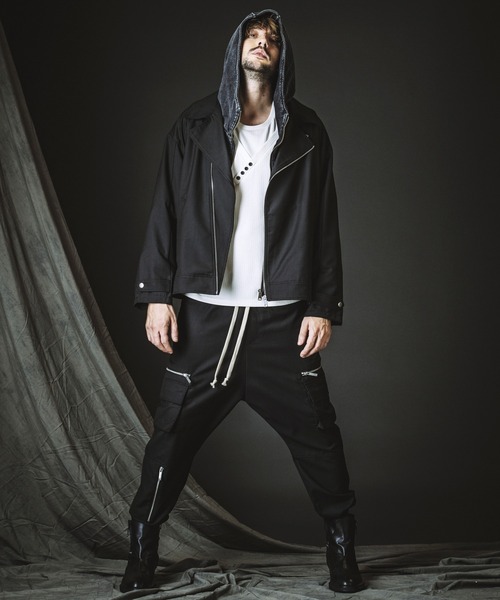 NO ID.(ノーアイディ)の「【NO ID.】Big Riders Jacket / ビッグ ライダース ジャケット(ライダースジャケット・メンズ・その他22/ブラック・ONE SIZE)」の10枚目の写真