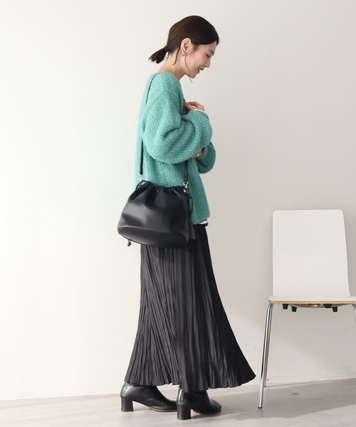 AMERICAN HOLIC（アメリカンホリック）の「ミニシャギーラメニットプルオーバー（ニット/セーター・レディース・チャコールグレー/アイボリー/オレンジ/グリーン/ブラウン・M/L）」の13枚目の写真