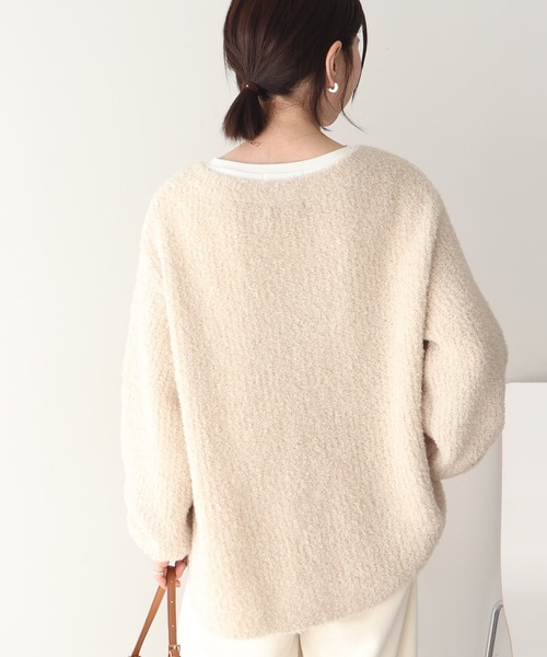 AMERICAN HOLIC（アメリカンホリック）の「ミニシャギーラメニットプルオーバー（ニット/セーター・レディース・チャコールグレー/アイボリー/オレンジ/グリーン/ブラウン・M/L）」の9枚目の写真