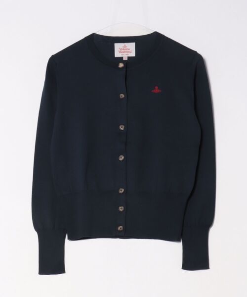 Vivienne Westwood(ヴィヴィアンウエストウッド)の「オーガニックコットンベーシッククルーネックカーディガン(カーディガン/ボレロ・レディース・ブラック/ブルー/レッド/ホワイト・40/38/36)」の4枚目の写真