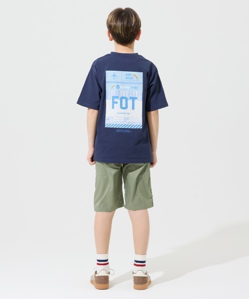 KRIFF MAYER Kid's Collection(クリフメイヤーキッズコレクション)の「【接触冷感】涼タッチシャリT(虹)(Tシャツ/カットソー・キッズ・オレンジ/イエロー/ネイビー/サックスブルー・120/130/140/150/160/170)」の9枚目の写真