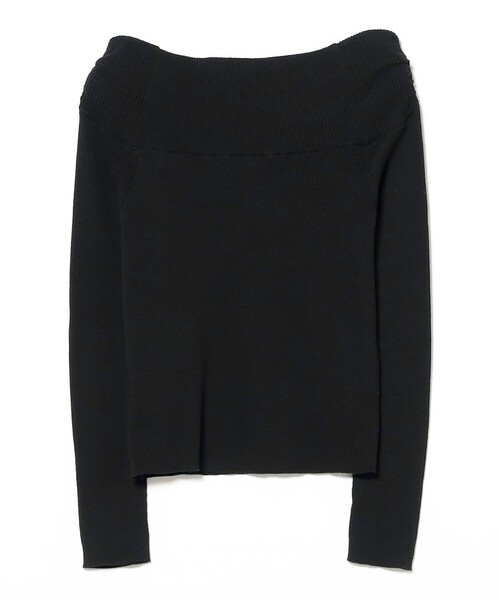 Ray BEAMS（レイビームス）の「リブ オフショルダー ニット（ニット/セーター・レディース・ブラック/グレー・ONE SIZE）」の22枚目の写真