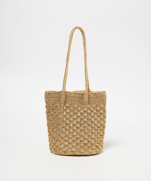 green label relaxing（グリーンレーベルリラクシング）の「メタリックヤーンレーシー トートバッグ / ショルダーバッグ（ショルダーバッグ・レディース・シルバー/ブラック/ケリーグリーン/ゴールド/ホワイト・FREE）」の21枚目の写真