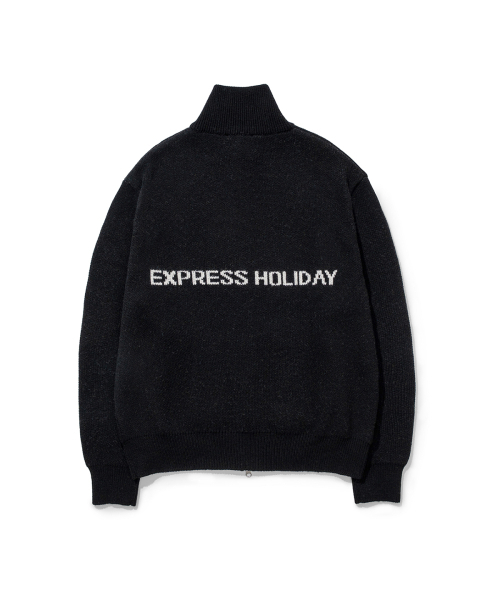 Express Holiday（エクスプレスホリデー）の「メリノウールブレンドニットジップアップ_ブラック（カーディガン/ボレロ・レディース・その他・OS）」の8枚目の写真