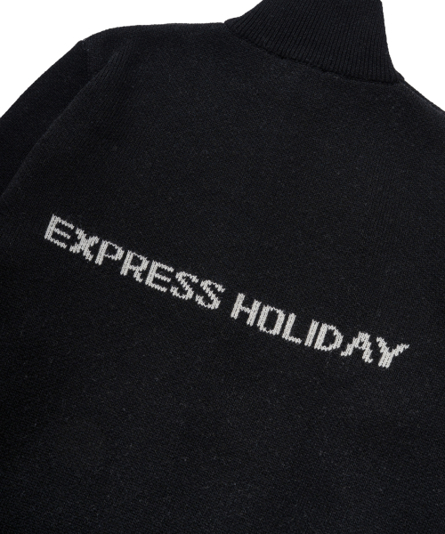 Express Holiday（エクスプレスホリデー）の「メリノウールブレンドニットジップアップ_ブラック（カーディガン/ボレロ・レディース・その他・OS）」の5枚目の写真