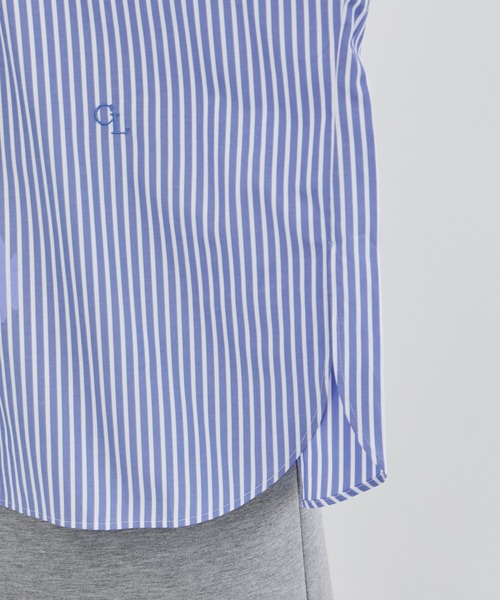 LE CERCLE par rope'（ルセルクルパーロペ）の「ロゴ刺繍バンドカラーシャツ（シャツ/ブラウス・レディース・ホワイト/グリーン系その他/ブルー系その他4/サックスブルー/ピンク/ピンク系その他2・FREE）」の21枚目の写真