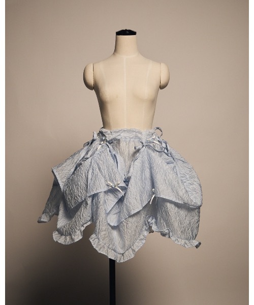 lilLilly（リルリリー）の「3wayマルチロングスカート（スカート・レディース・ブルー/ホワイト/ブラック・FREE）」の5枚目の写真