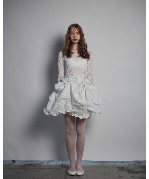 lilLilly（リルリリー）の「3wayマルチロングスカート（スカート・レディース・ブルー/ホワイト/ブラック・FREE）」の22枚目の写真